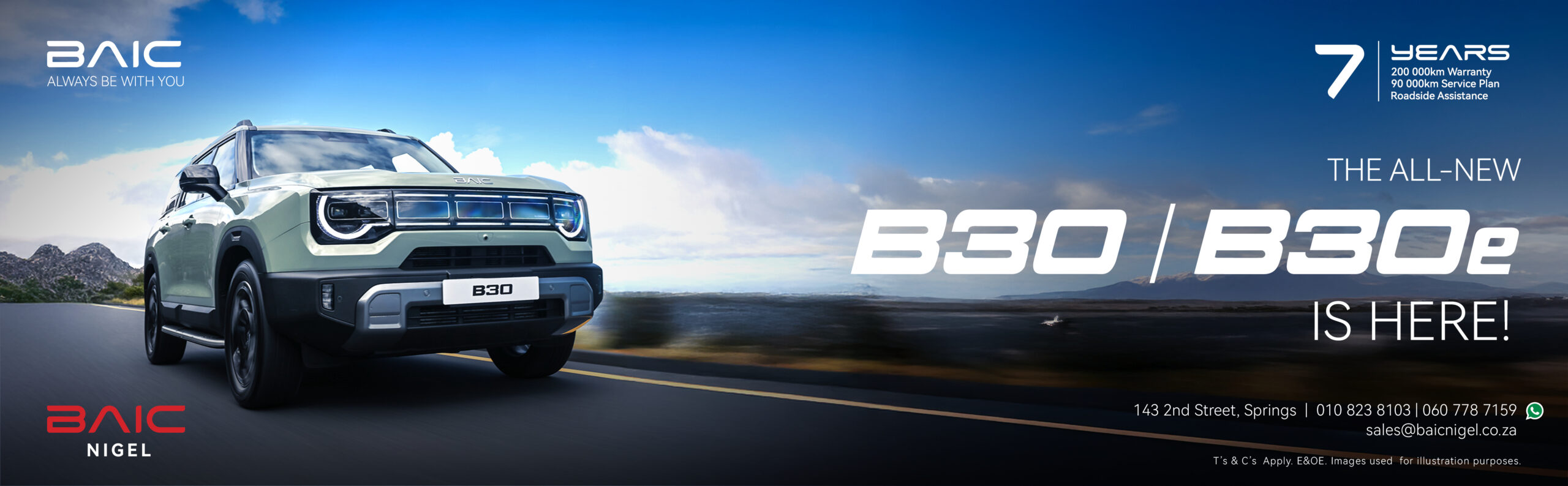 BAIC Nigel - B30 WEB BANNERS